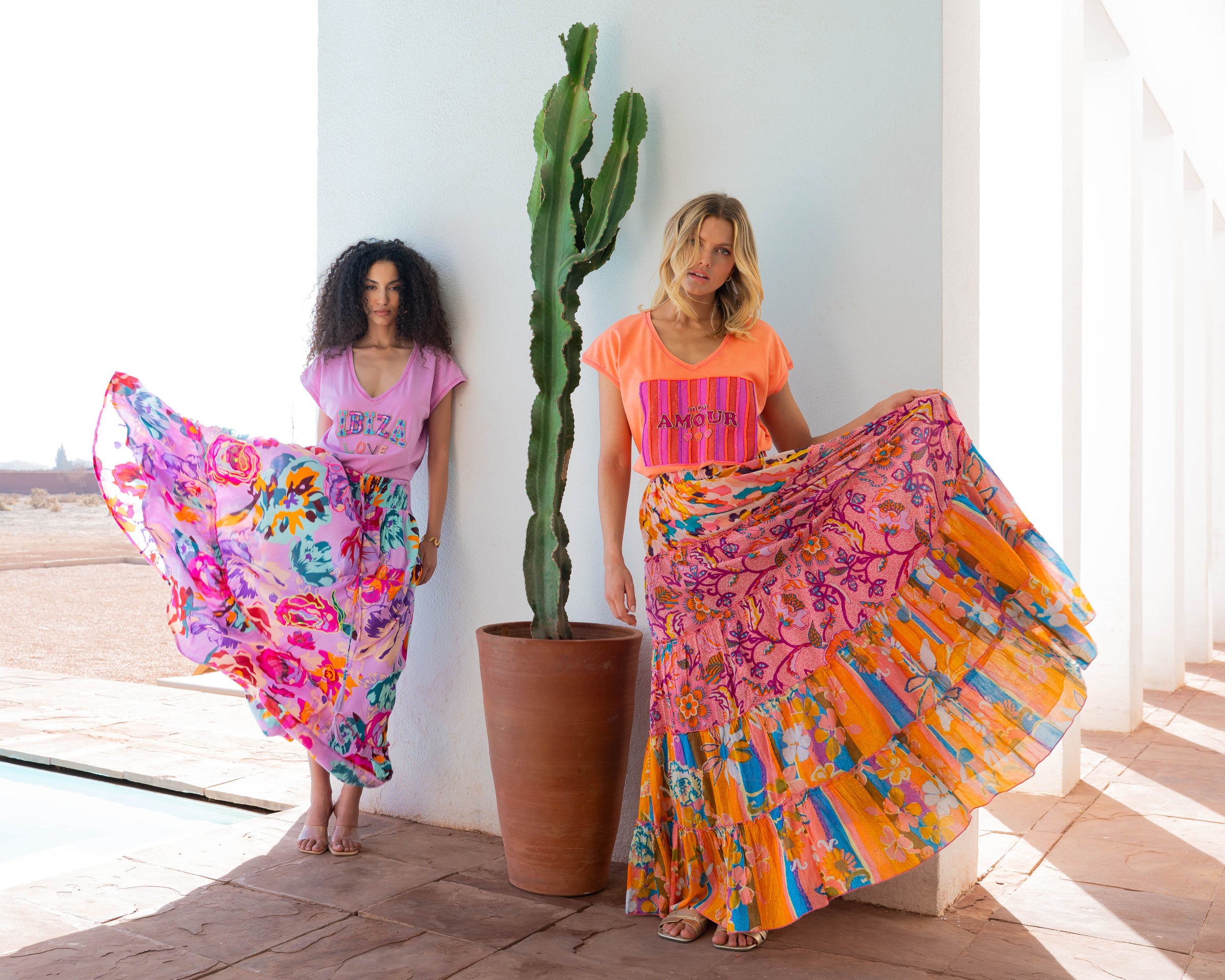 Jupes femme été 2026  Gold and Silver Paris : collection de jupes longues, courtes et fluides, alliant confort et élégance pour un look estival tendance.