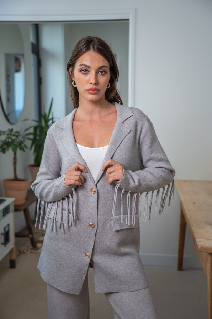 Blazer à franges Felia Manteaux et vestes