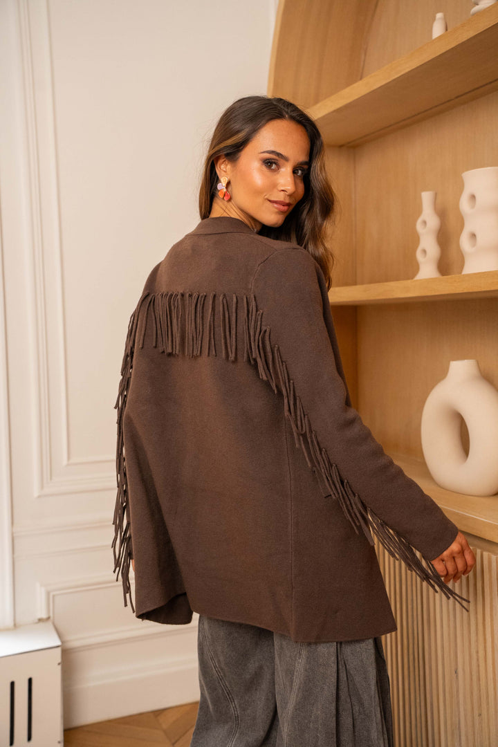 Blazer à franges Felia Manteaux et vestes