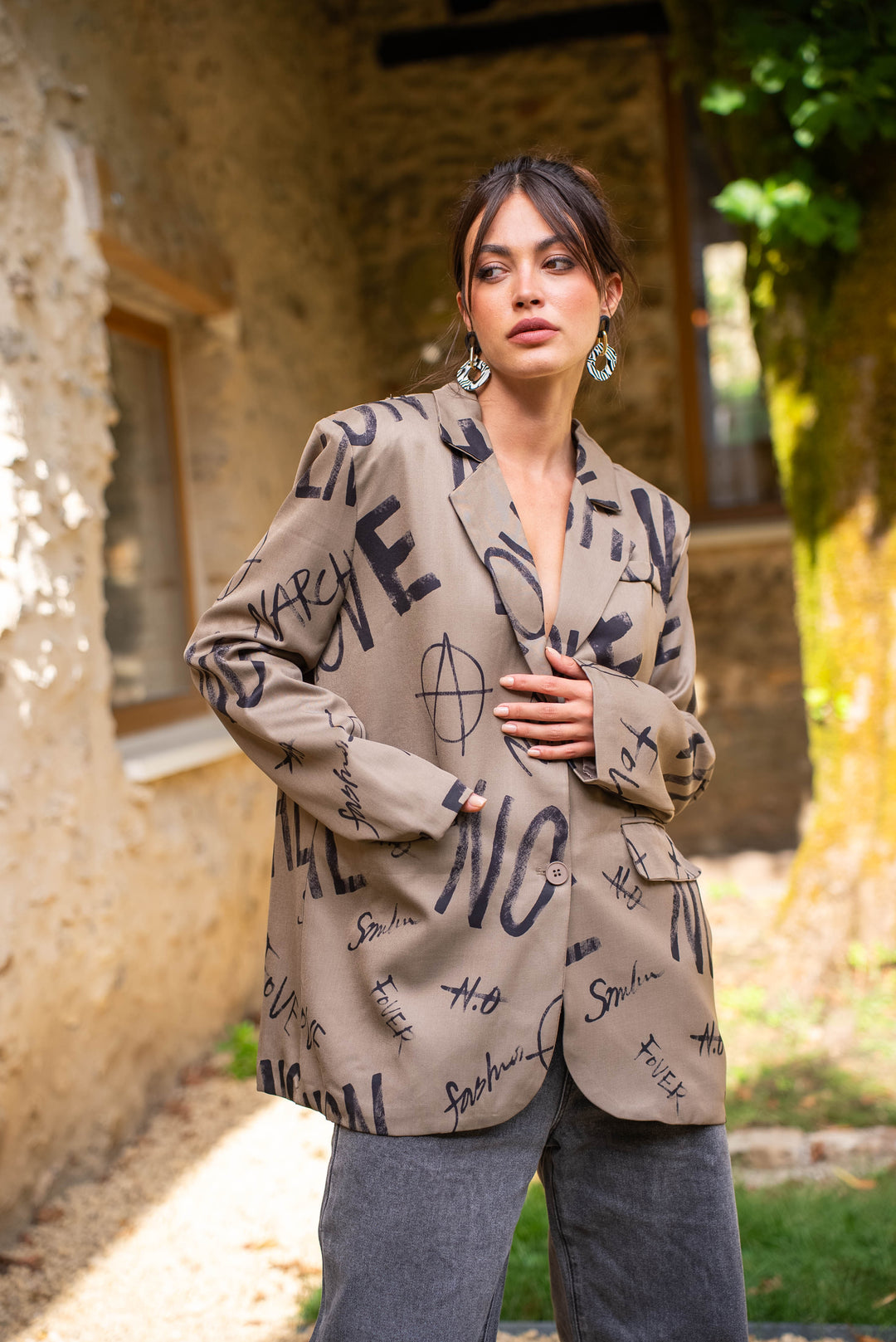 Blazer imprimé Amy - Manteaux et vestes