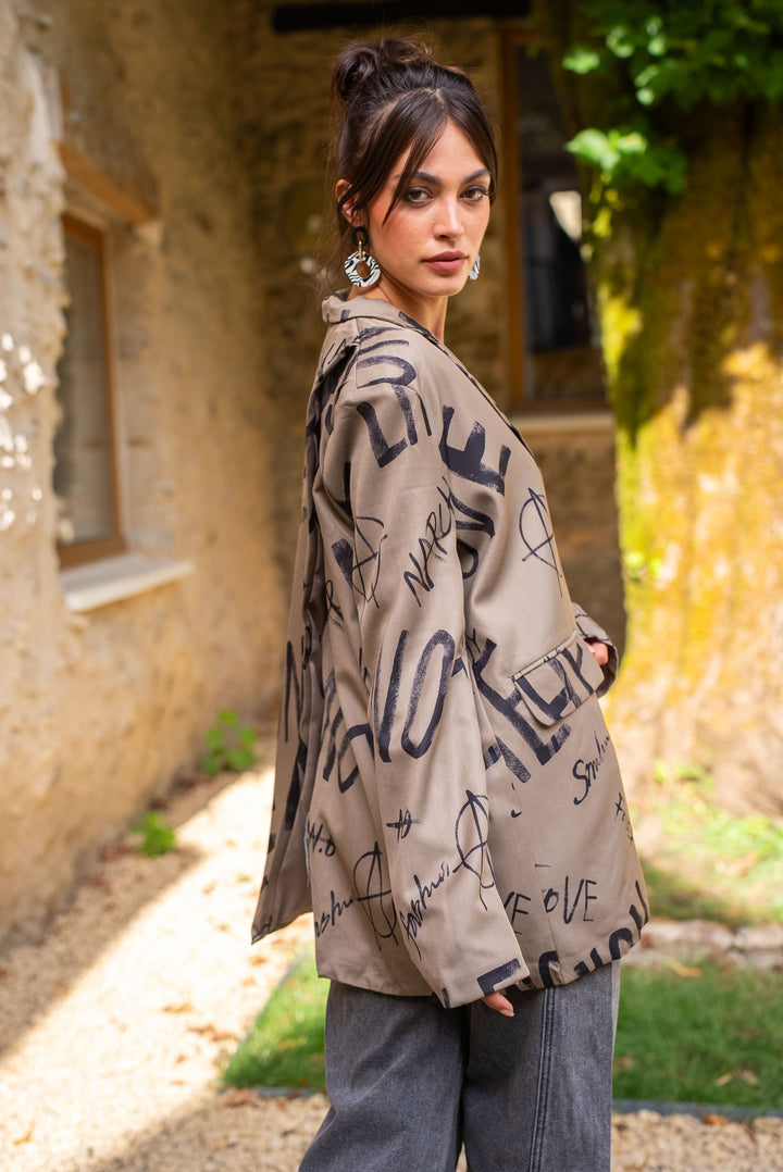 Blazer imprimé Amy - Manteaux et vestes