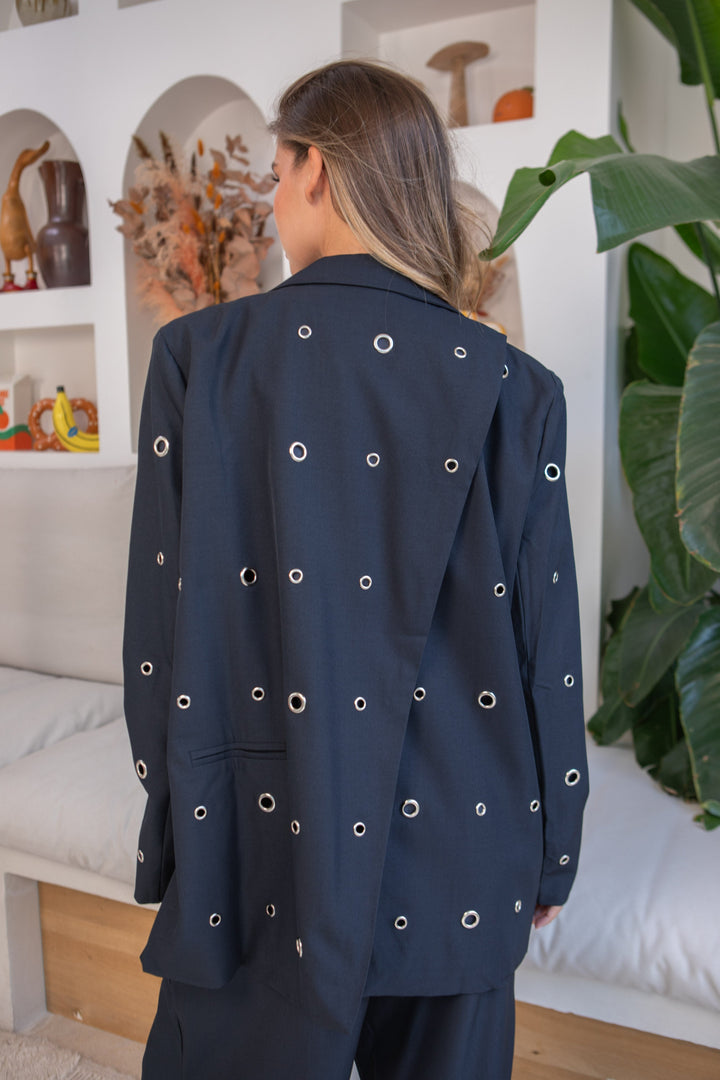Blazer oversize à œillets Karen - Manteaux et vestes