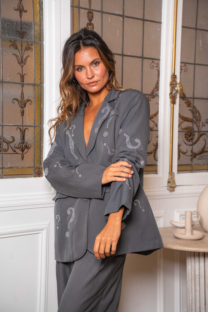 Blazer oversize à strass Hazal Manteaux et vestes