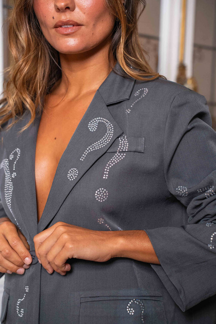 Blazer oversize à strass Hazal Manteaux et vestes