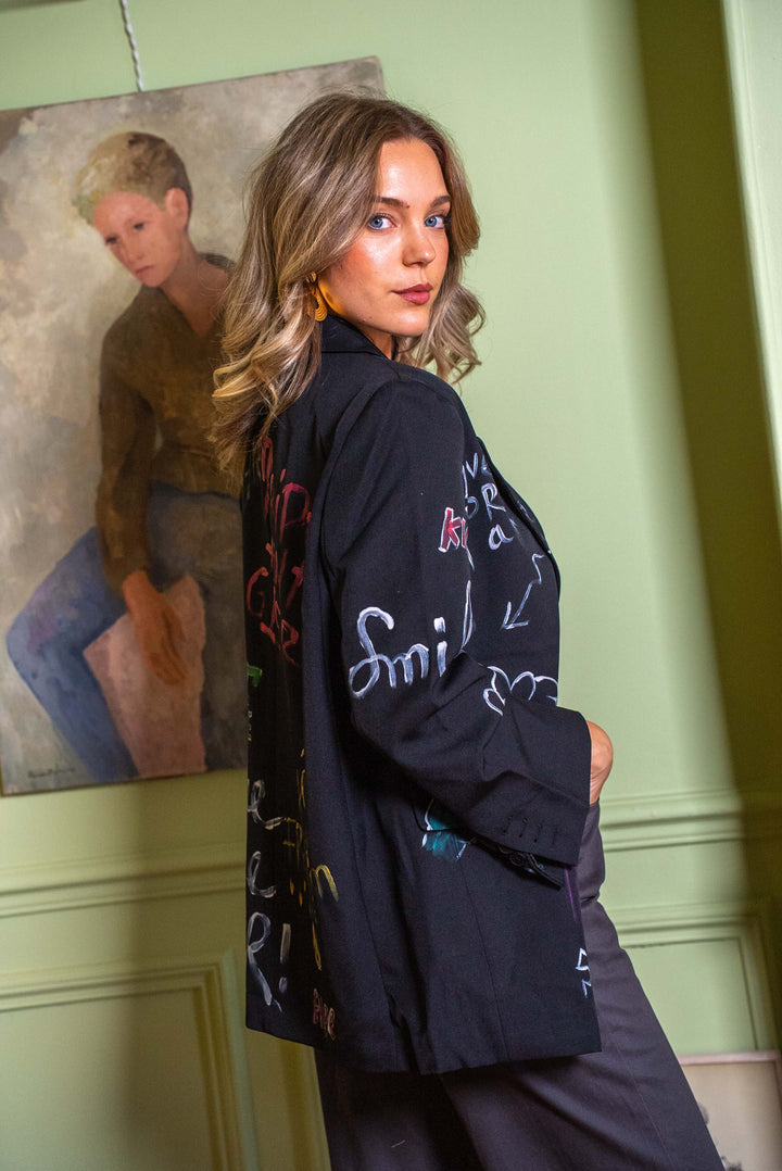 Blazer oversize graffitis Michelle - Manteaux et vestes