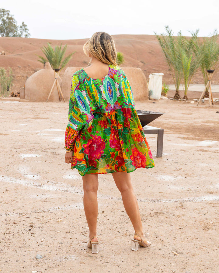Blouse Ample Col V Topaze - Taille unique 38 - 44 / 13