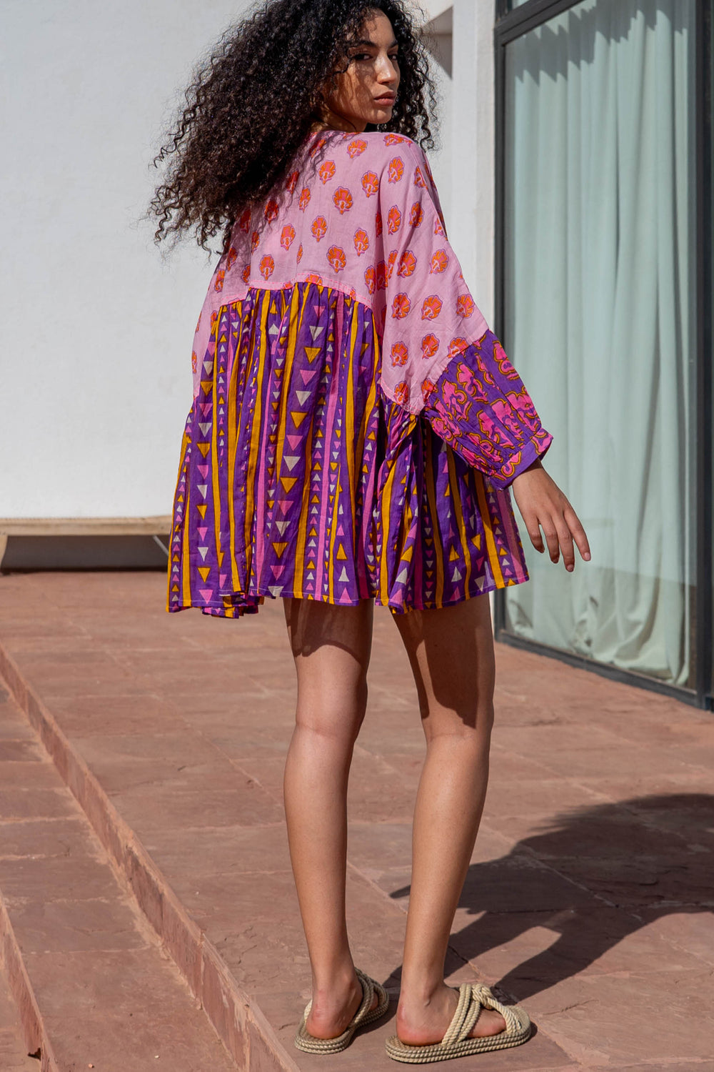 Blouse Ample Col V Topaze - Taille unique 38 - 44 / 15
