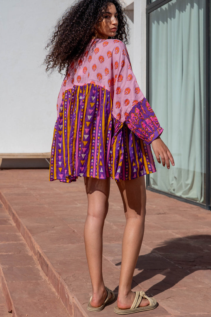 Blouse Ample Col V Topaze - Taille unique 38 - 44 / 15