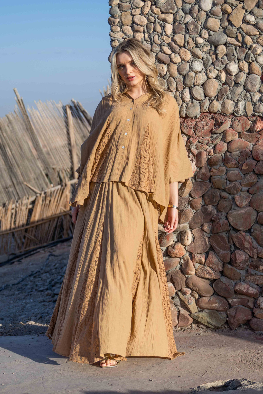 Blouse Ample Détails Dentelle Nana - Taille unique 36-48