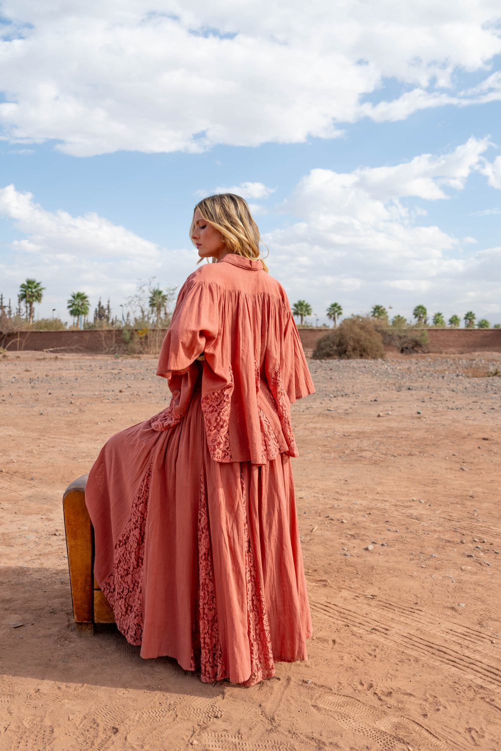 Blouse Ample Détails Dentelle Nana - Taille unique 36-48