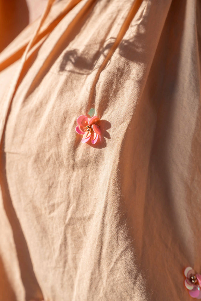 Blouse bohème brodée Romina - Taille unique: 36 au 42