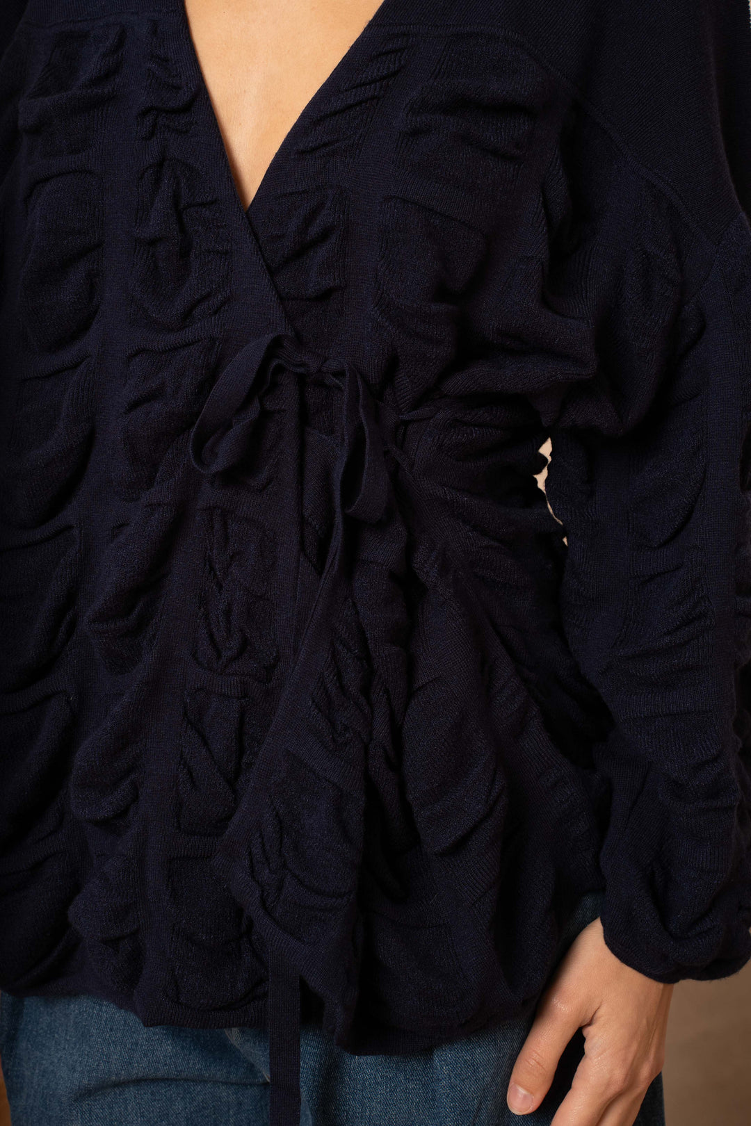 Blouse cache-cœur effet plissé Minas - Taille unique