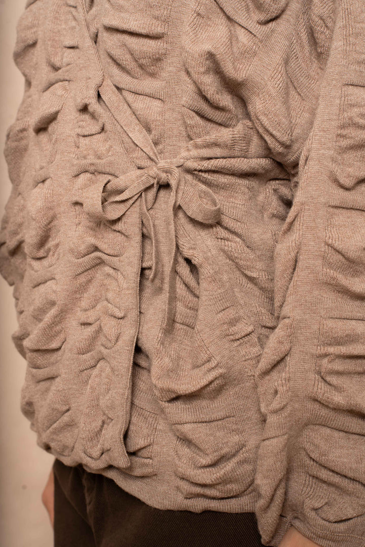 Blouse cache-cœur effet plissé Minas - Taille unique