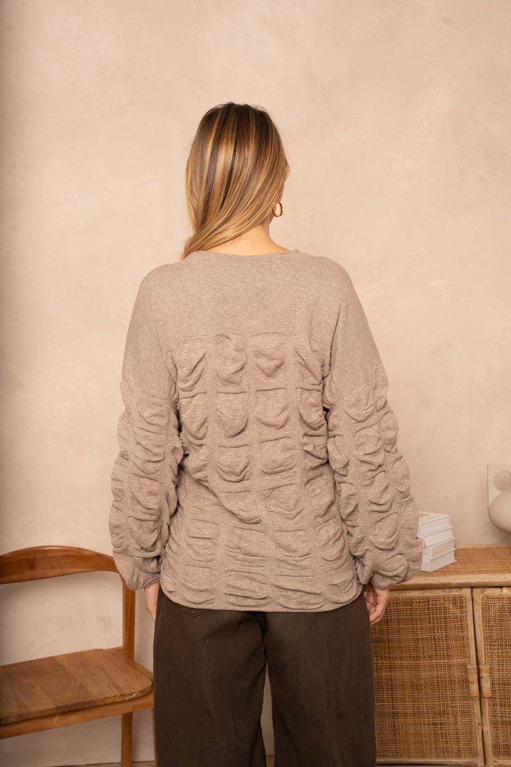 Blouse cache-cœur effet plissé Minas - Taille unique