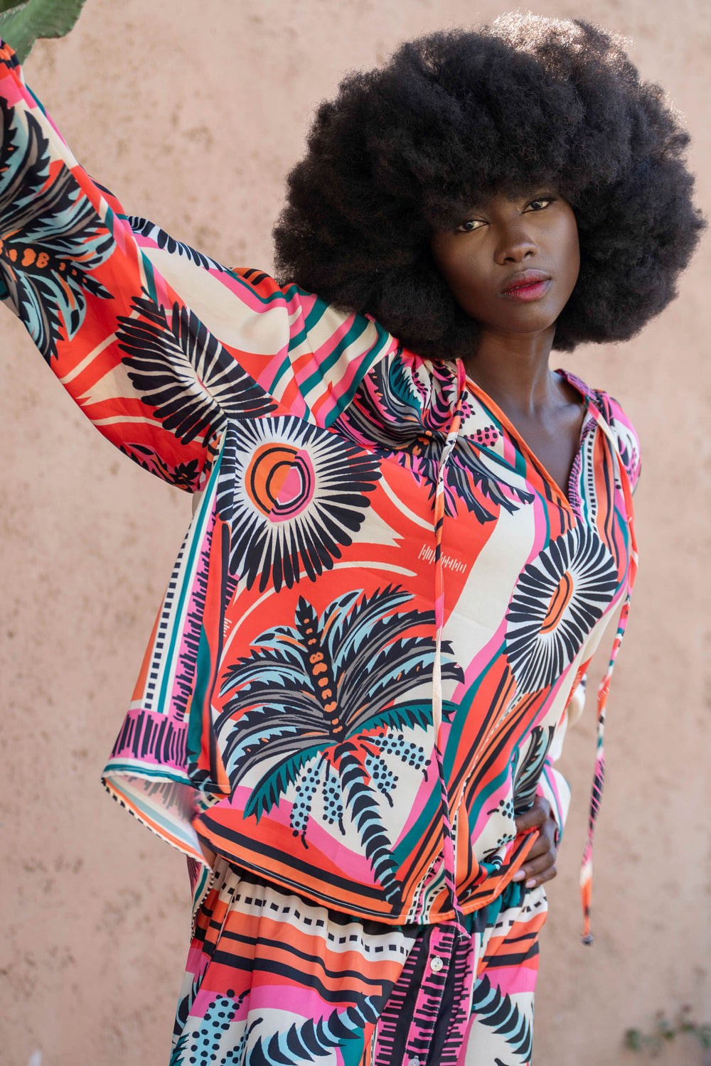 Blouse Fluide à Motifs Sarti - Taille unique 38-46 / 269