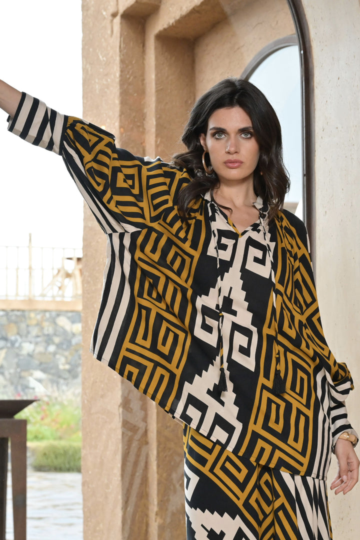 Blouse Fluide Oversize Lirys - Taille unique: 36 au 42 / 02
