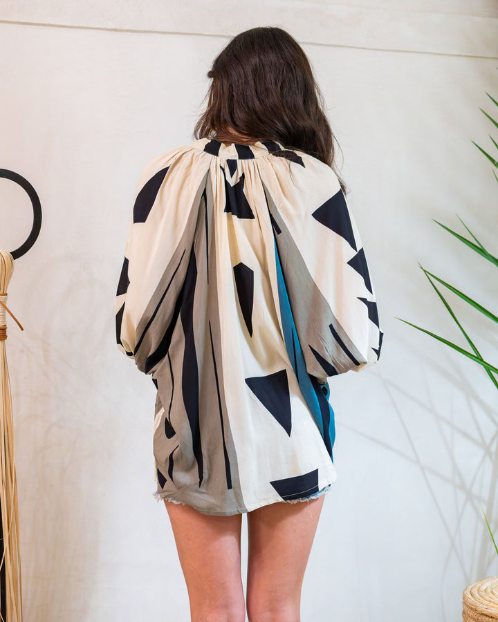 Blouse Fluide Oversize Lirys - Taille unique: 36 au 42 / 03