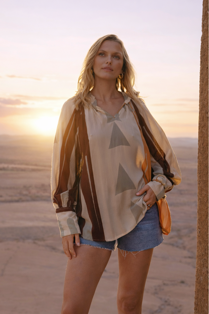 Blouse Fluide Oversize Lirys - Taille unique: 36 au 42 / 04
