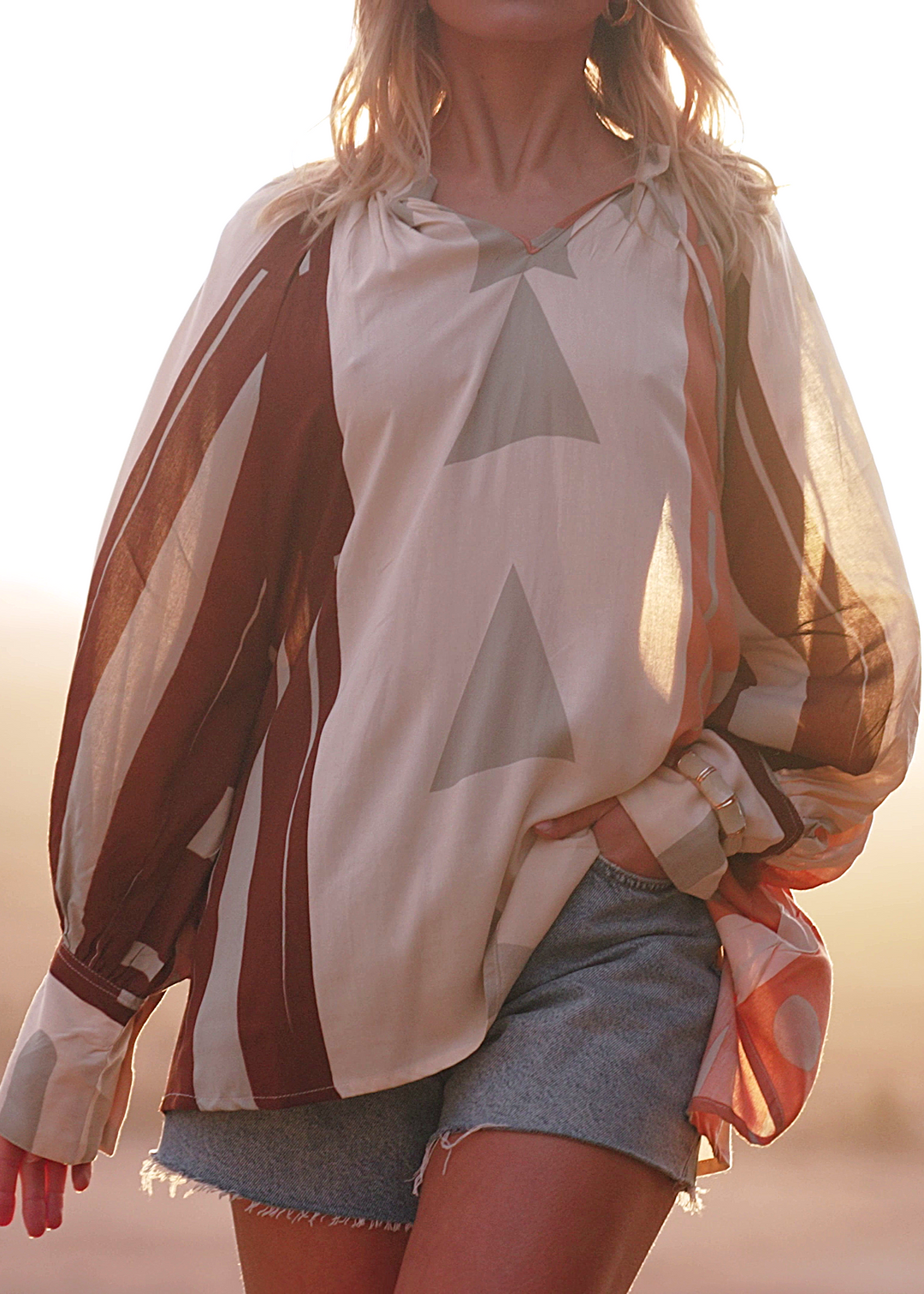 Blouse Fluide Oversize Lirys - Taille unique: 36 au 42 / 04