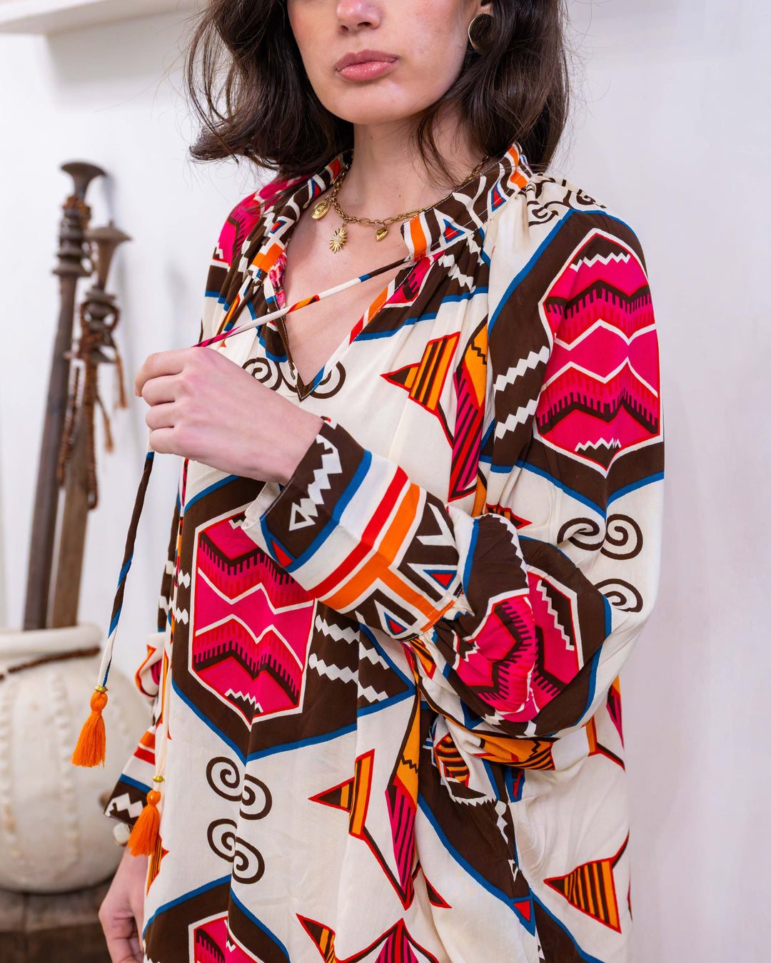 Blouse Fluide Oversize Lirys - Taille unique: 36 au 42 / 06