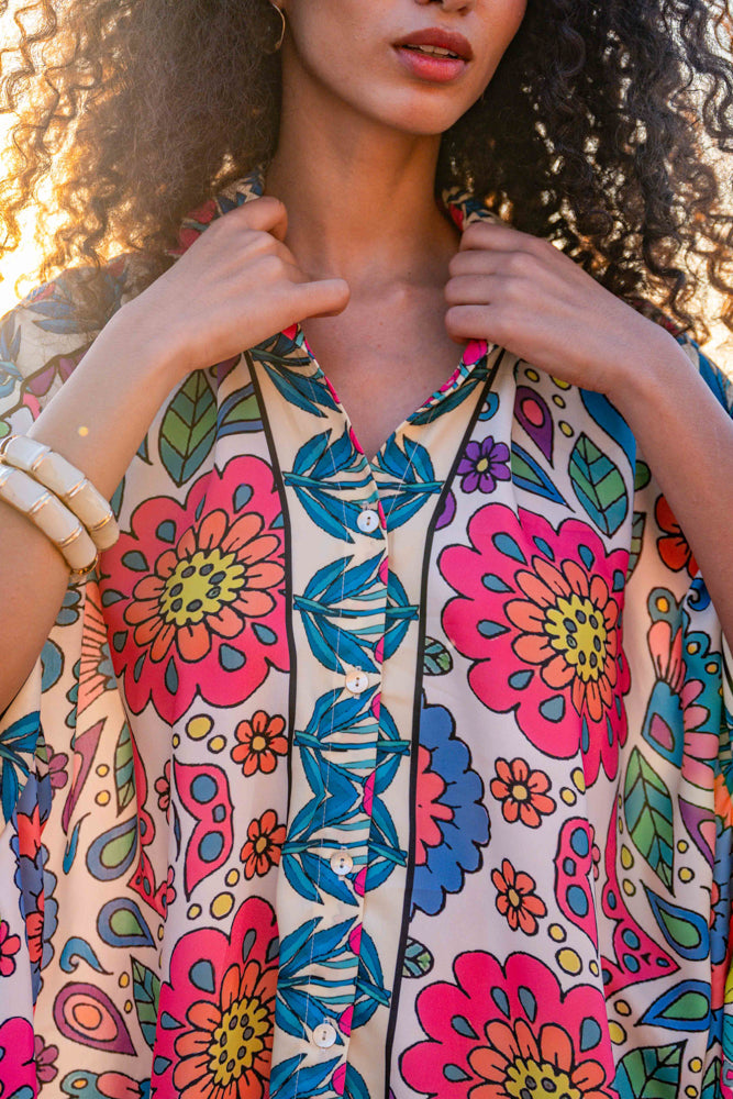 Blouse imprimé floral Shane - Taille unique: 36 au 42 / 260