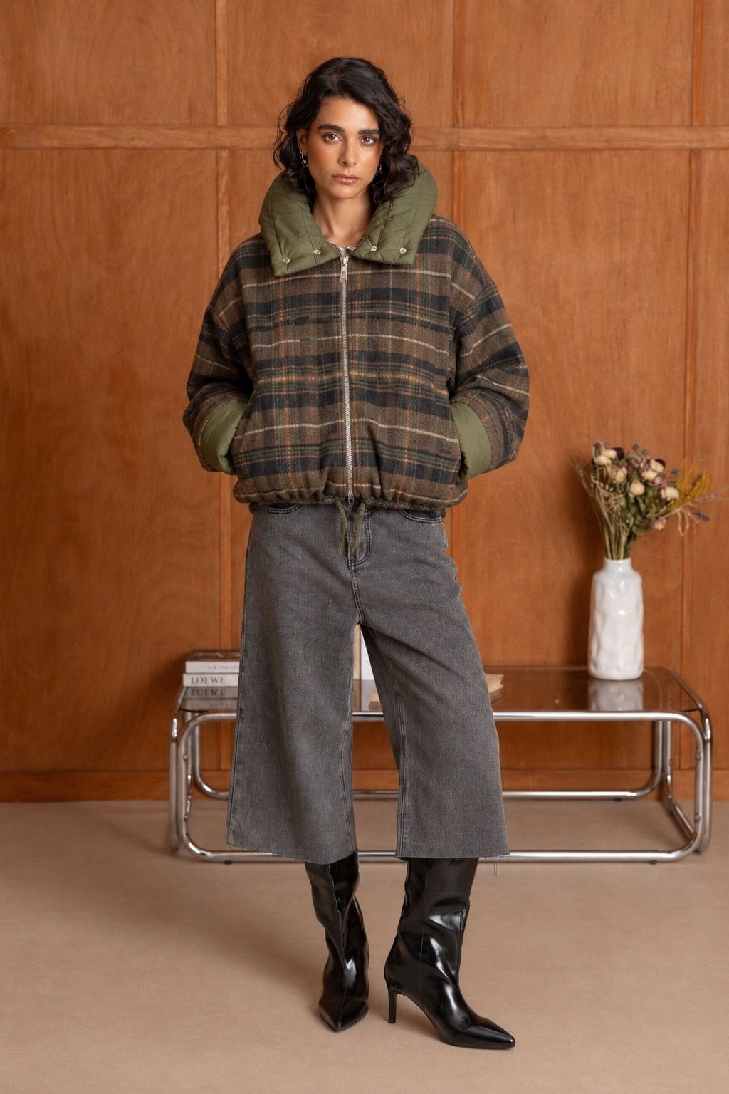 Blouson à carreaux Romy 2688-003 - Manteaux et vestes