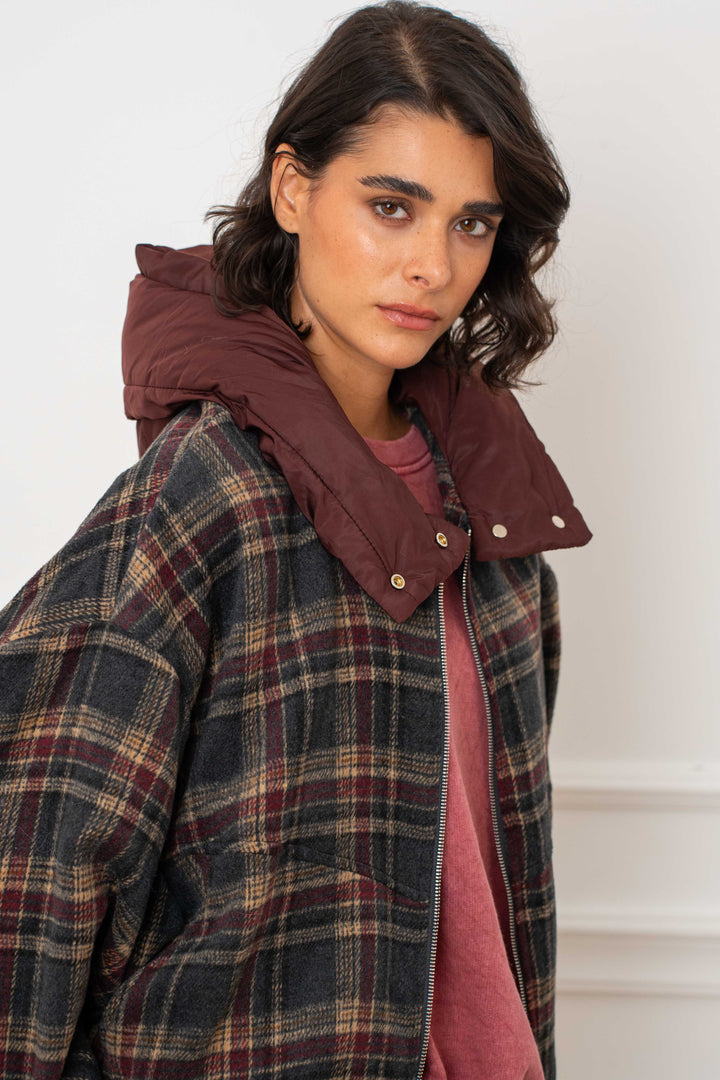 Blouson à carreaux Romy 2688-003 - Manteaux et vestes