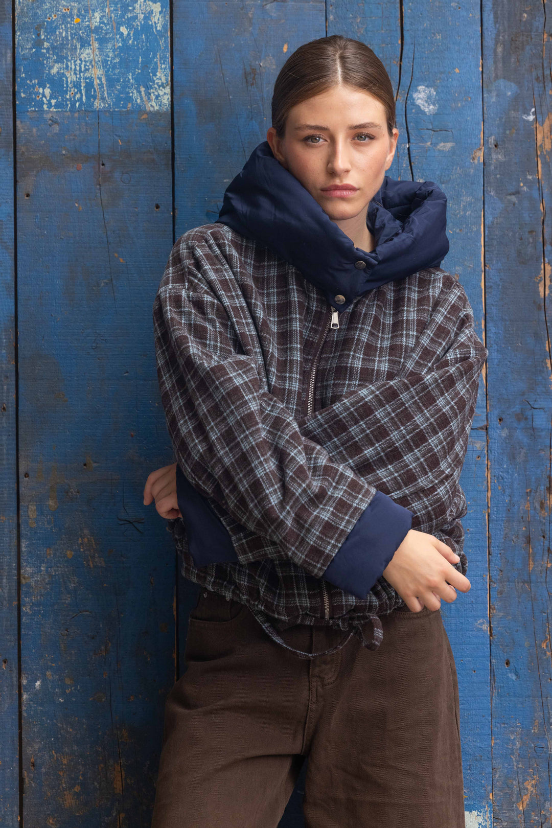 Blouson à carreaux Romy 2688-003 - Manteaux et vestes