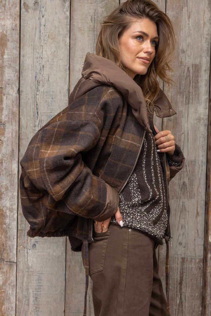 Blouson à carreaux Romy 2688-003 - Manteaux et vestes