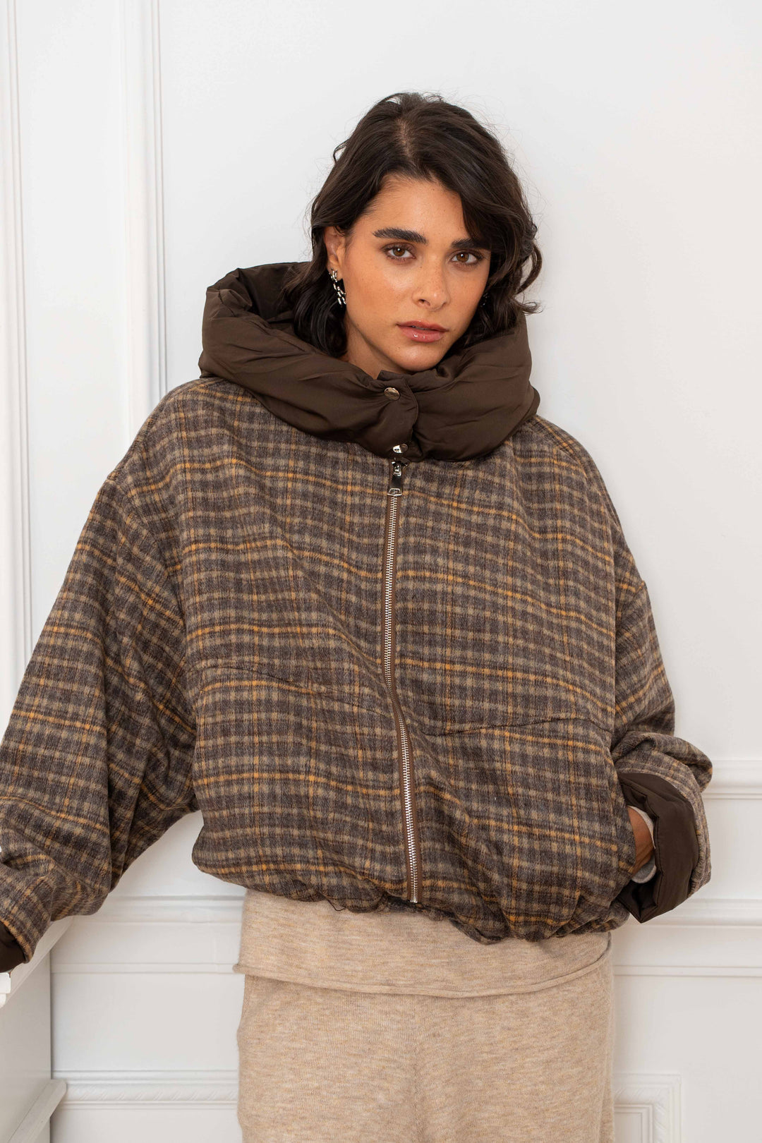 Blouson à carreaux Romy 2688-003 - Manteaux et vestes