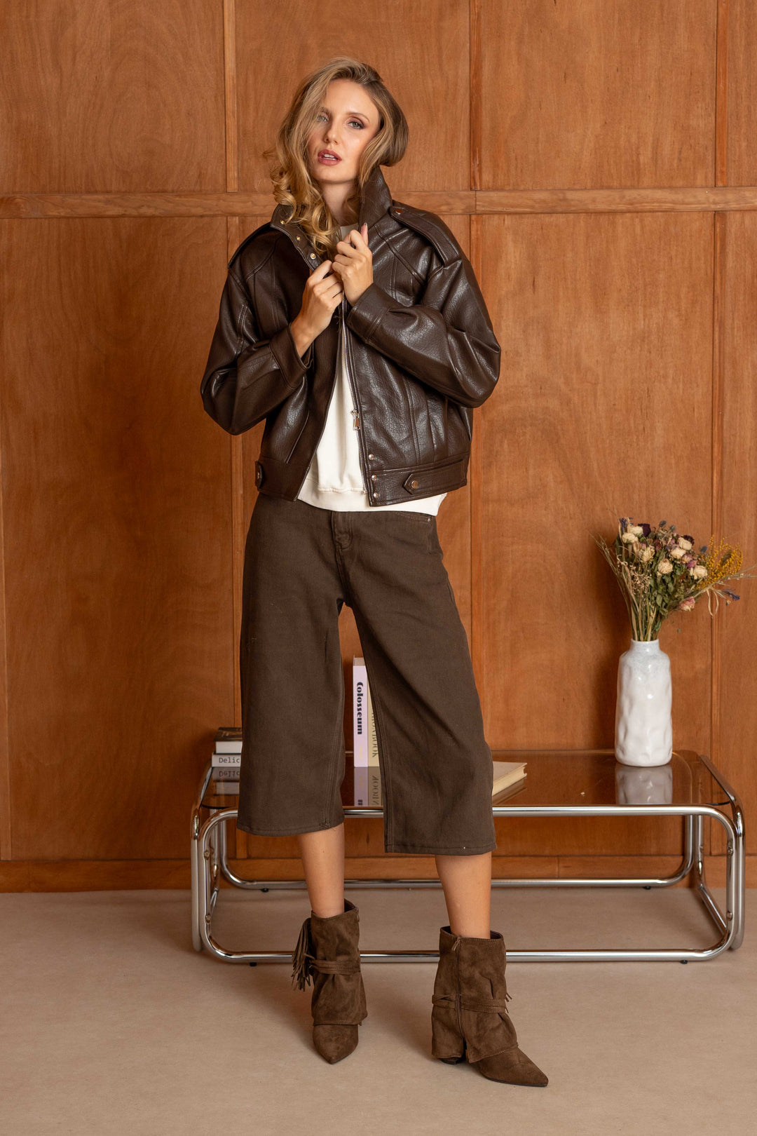 Blouson en simili cuir Minnie 2688-013 - Manteaux et vestes
