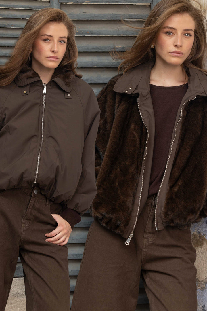 Blouson réversible en fausse fourrure Alma 2688-002