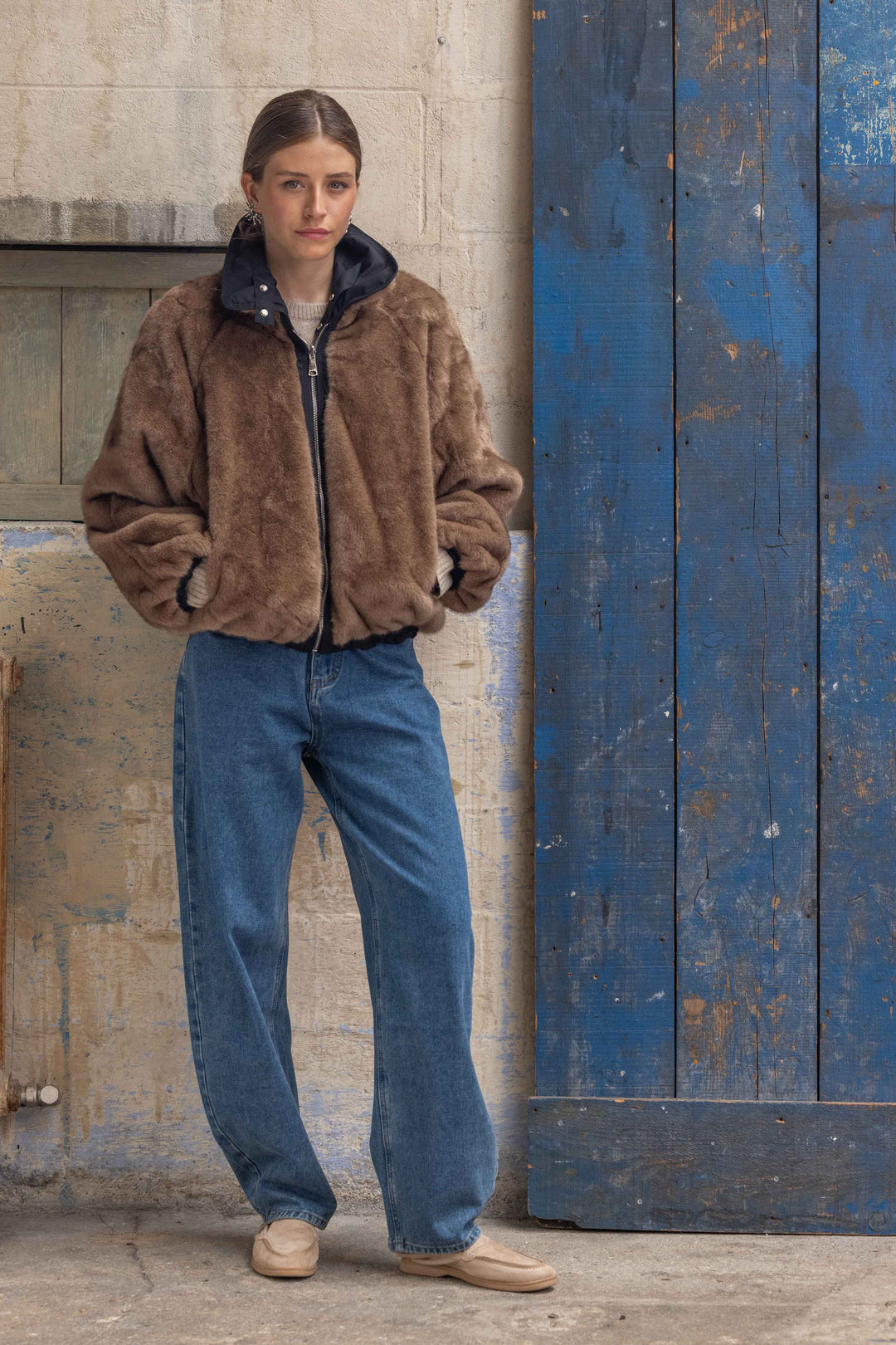 Blouson réversible en fausse fourrure Alma 2688-002