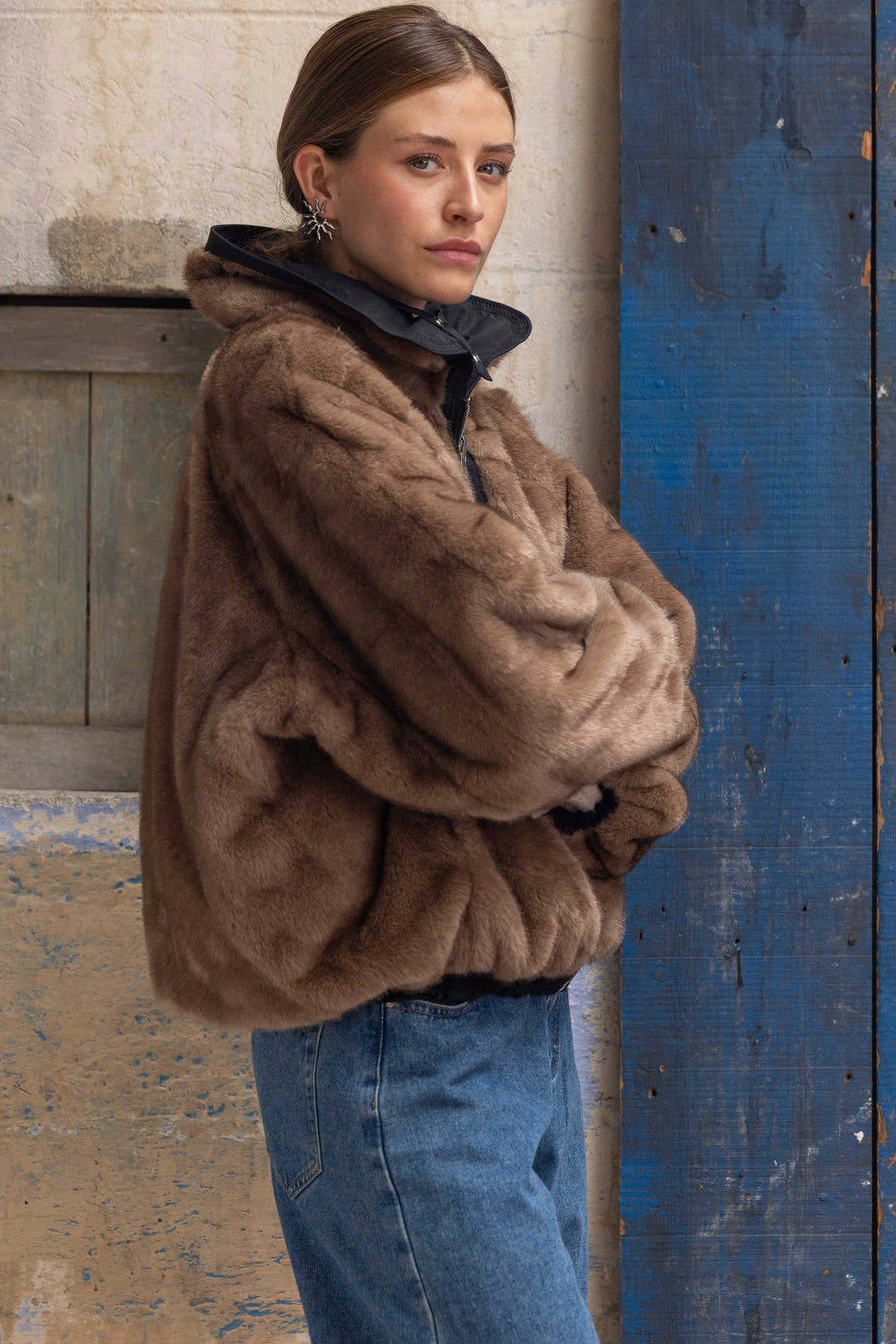 Blouson réversible en fausse fourrure Alma 2688-002