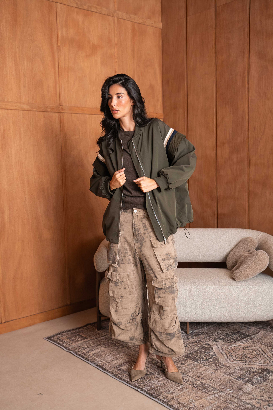 CK Jacket Emma - Army / Taille unique: 36 au 42 - Bombers