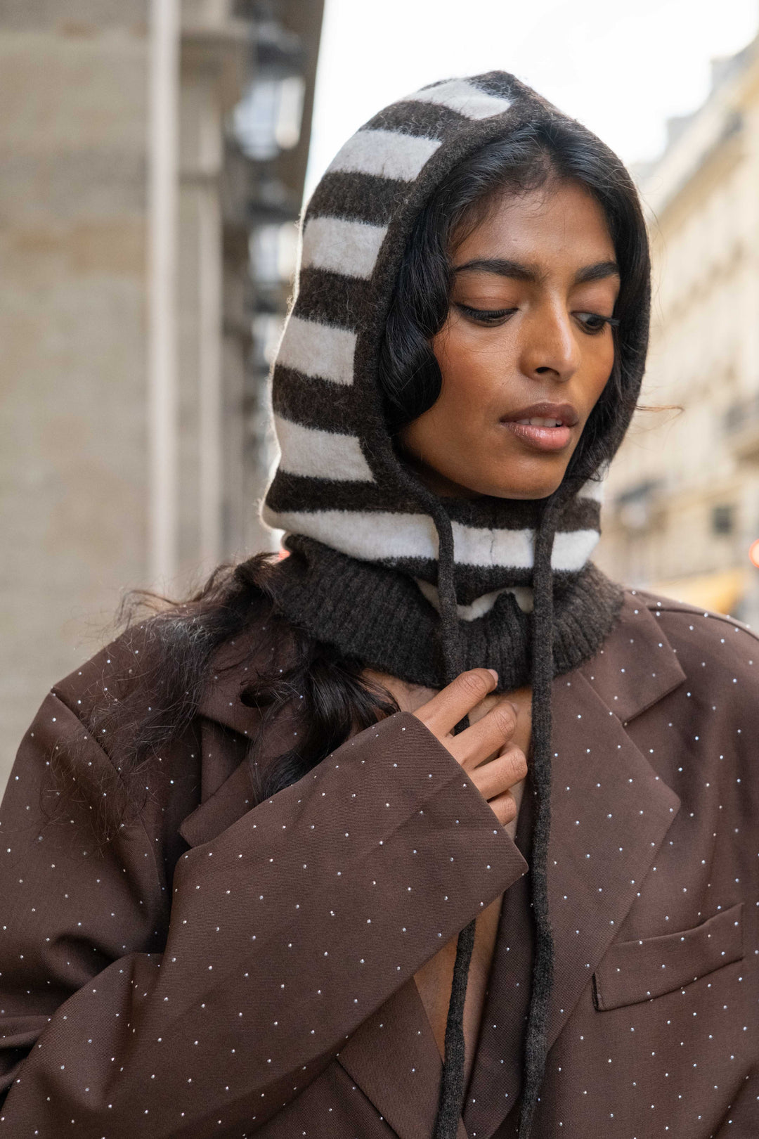 Bonnet cagoule à rayures Sally 2683 - GS2683 / Taille