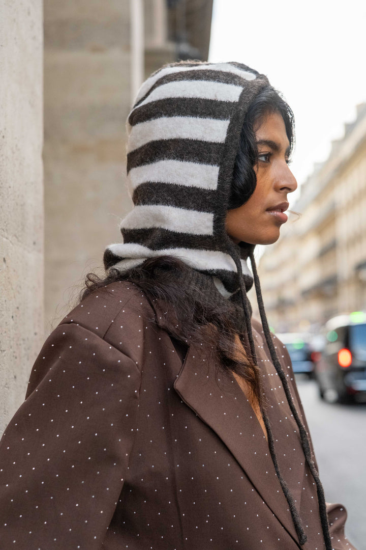 Bonnet cagoule à rayures Sally 2683 - GS2683 / Taille