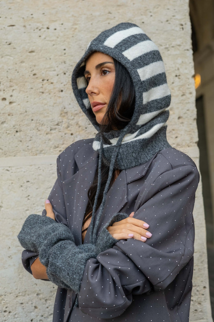 Bonnet cagoule à rayures Sally 2683 - GS2683 / Taille