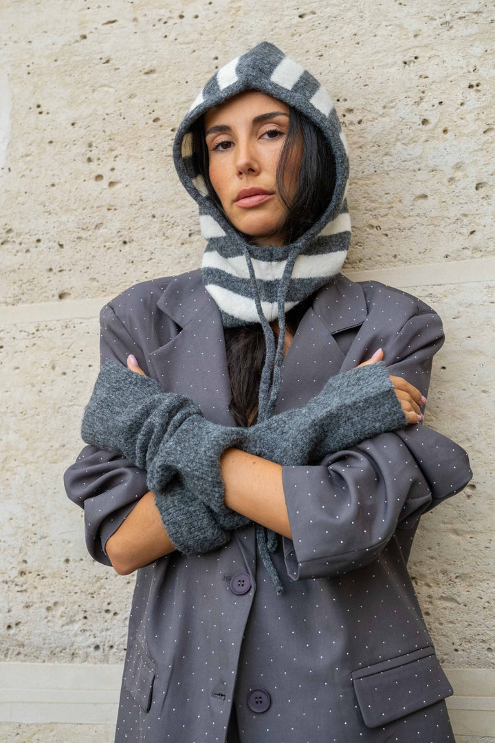 Bonnet cagoule à rayures Sally 2683 - GS2683 / Taille