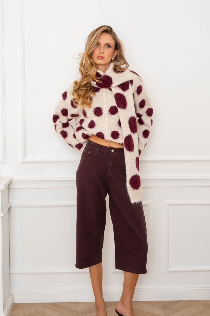 Cardigan avec écharpe Frankie 2629 - GS2629 / Taille