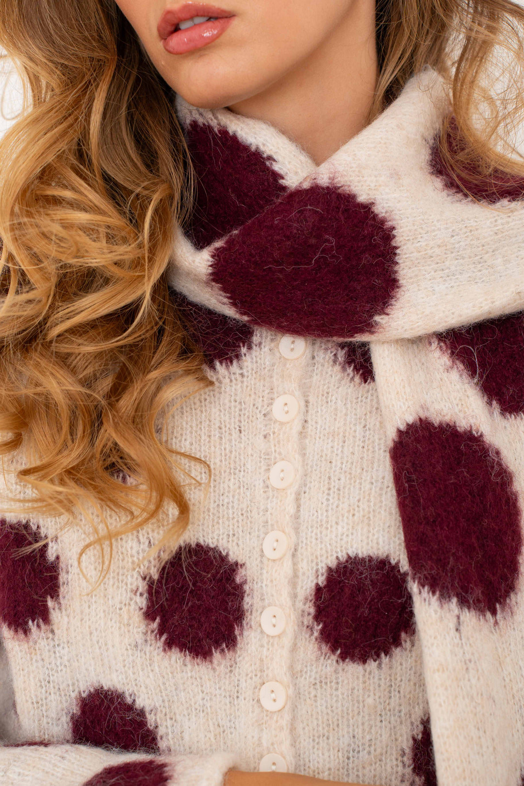 Cardigan avec écharpe Frankie 2629 - GS2629 / Taille