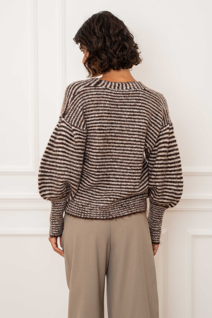 Cardigan rayé Josie 2628 - GS2628 / Taille Unique: Du 36