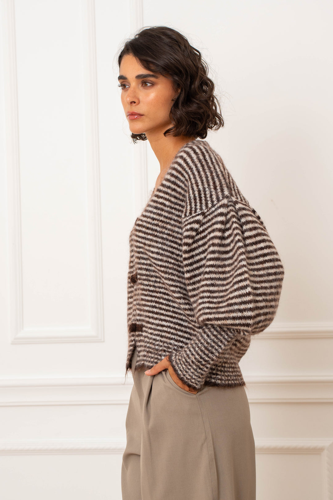 Cardigan rayé Josie 2628 - GS2628 / Taille Unique: Du 36