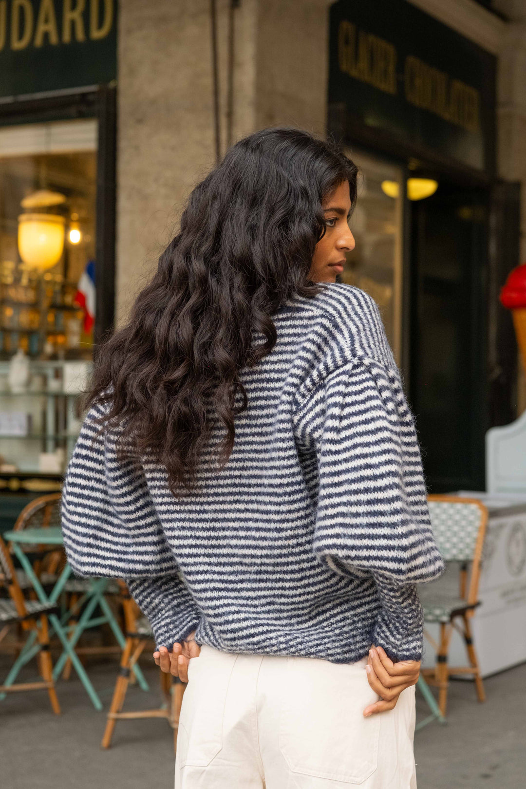 Cardigan rayé Josie 2628 - GS2628 / Taille Unique: Du 36