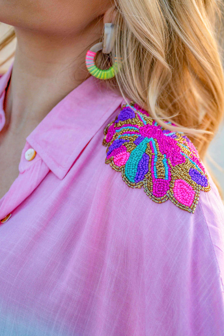 Chemise ample Tie and Dye Jakarta - Bleu / Taille unique