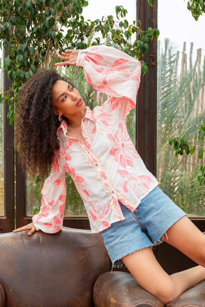 Chemise brodée fluide Betina - Bombers