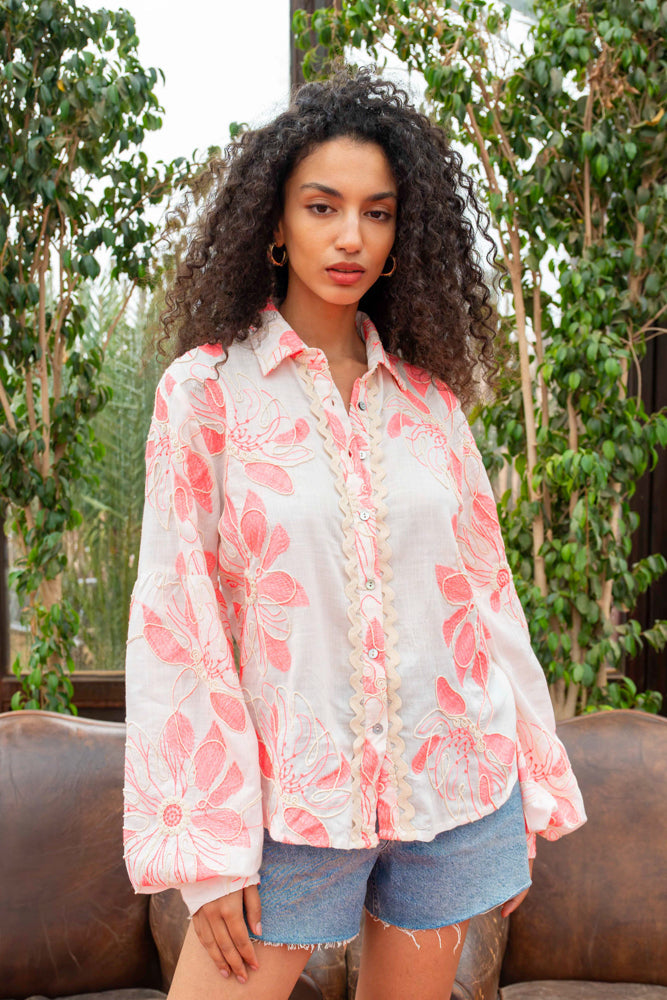 Chemise brodée fluide Betina - Bombers