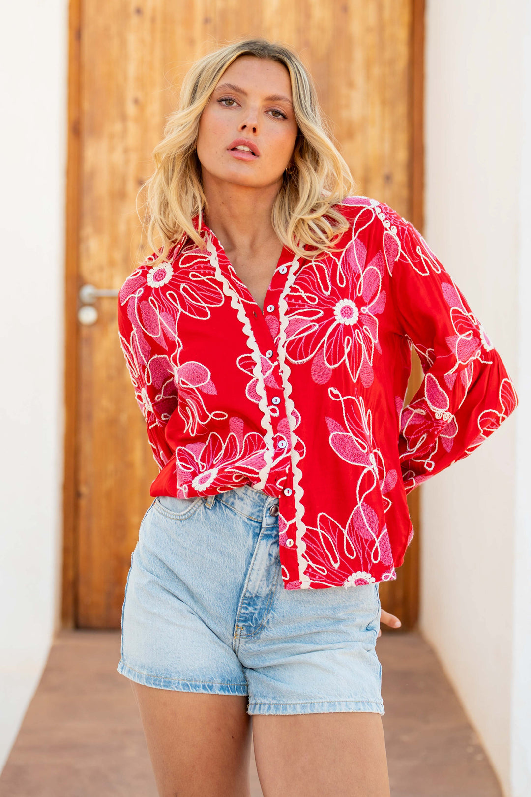 Chemise brodée fluide Betina - Bombers