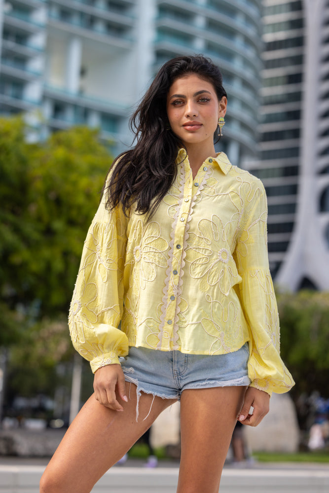 Chemise brodée fluide Betina - Bombers