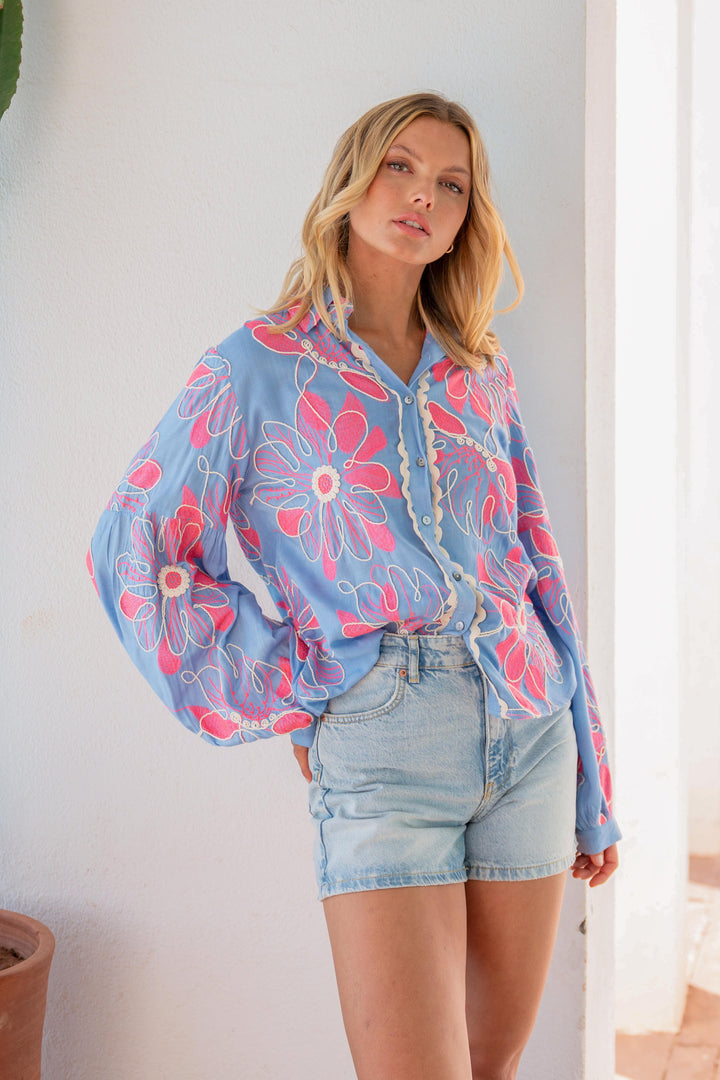 Chemise brodée fluide Betina - Bombers